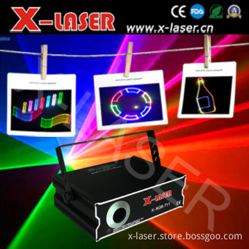 New 2D+3D+SD card mutil-functional 1W  RGB laser light